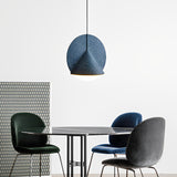 Minimalist Circular Cone LED Pendant Light Metal Industrial Hanging Lamp for Kitchen Island