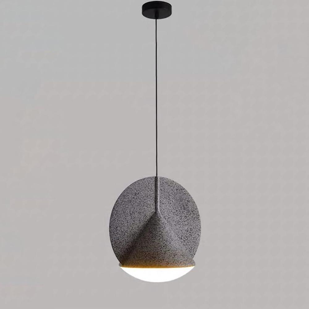 Minimalist Circular Cone LED Pendant Light Metal Industrial Hanging Lamp for Kitchen Island