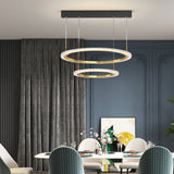 Minimalist Circular Ring Pendant Light with Three Step Dimming Modern LED Chandelier