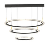 Minimalist Circular Ring Pendant Light with Three Step Dimming Modern LED Chandelier