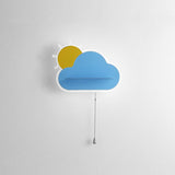 Minimalist Cloud Shaped LED Wall Lamp for Kids Room Bedside Lighting Set of 2
