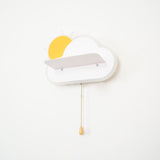 Minimalist Cloud Shaped LED Wall Lamp for Kids Room Bedside Lighting Set of 2