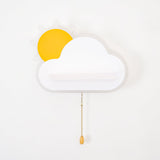 Minimalist Cloud Shaped LED Wall Lamp for Kids Room Bedside Lighting Set of 2