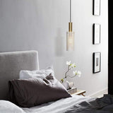 Minimalist Cylindrical Metal Pendant Light LED Hanging Ceiling Fixture for Modern Interiors