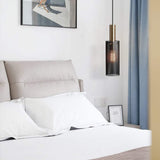 Minimalist Cylindrical Metal Pendant Light LED Hanging Ceiling Fixture for Modern Interiors