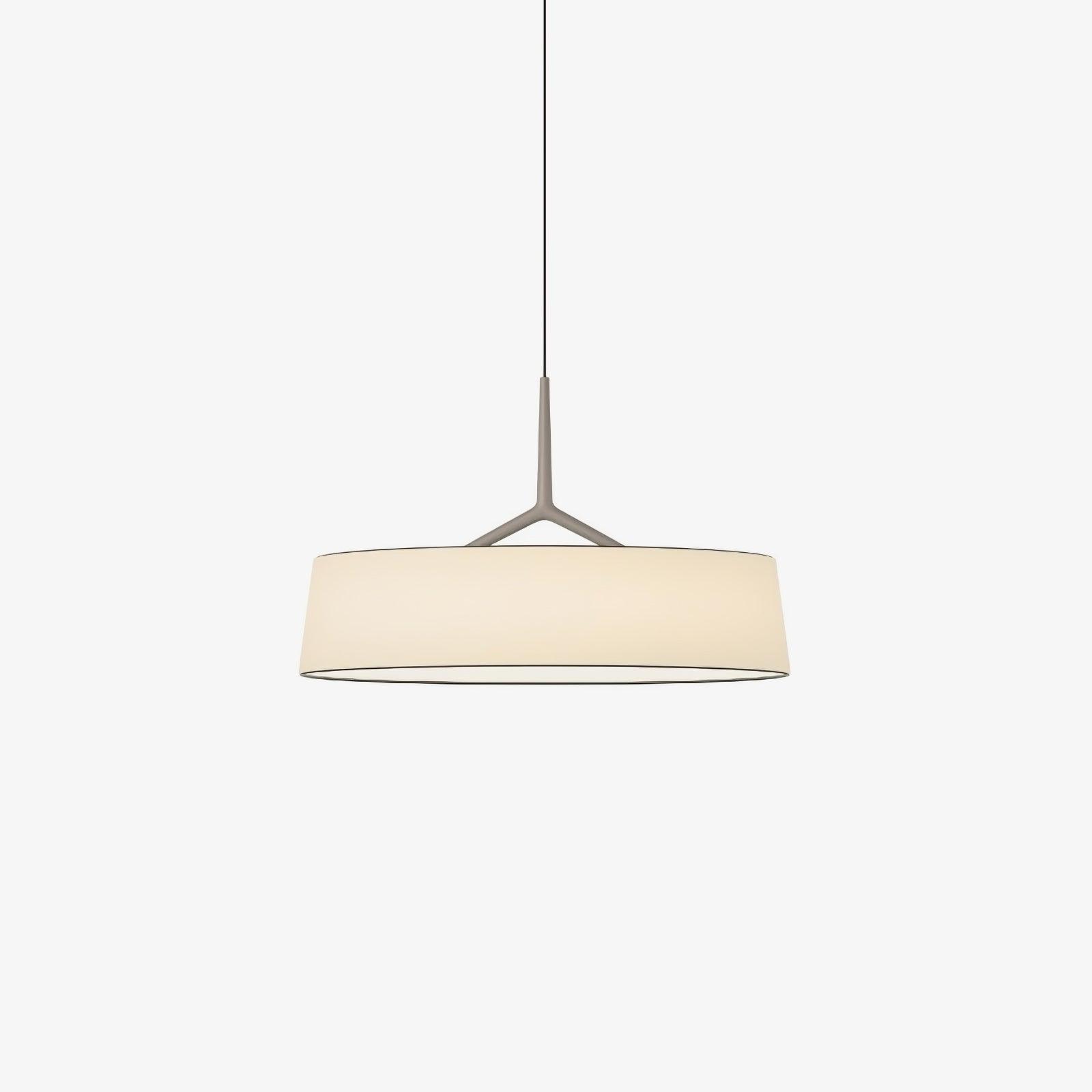 Minimalist Dama Pendant Lamp with Parchment Shade and Integrated LED Lighting