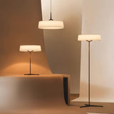 Minimalist Dama Pendant Lamp with Parchment Shade and Integrated LED Lighting