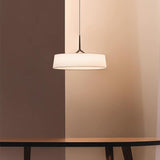 Minimalist Dama Pendant Lamp with Parchment Shade and Integrated LED Lighting