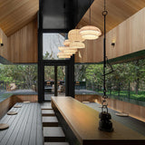 Minimalist Fabric Art Pendant Lamp Modern Textile Hanging Light for Home and Office