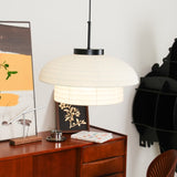 Minimalist Fabric Art Pendant Lamp Modern Textile Hanging Light for Home and Office