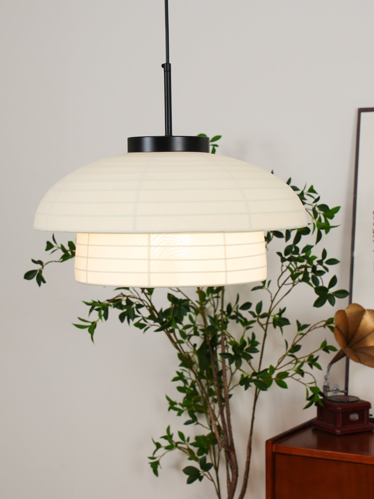 Minimalist Fabric Art Pendant Lamp Modern Textile Hanging Light for Home and Office