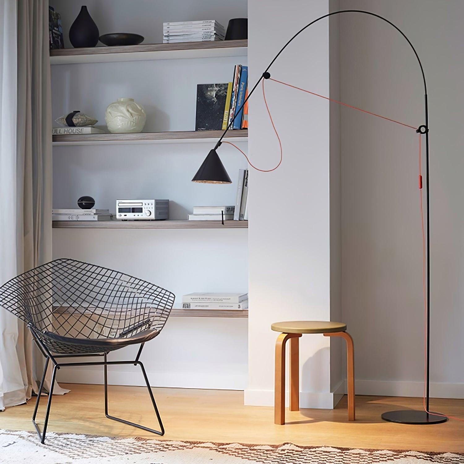 minimalist-flexible-rod-arc-floor-lamp-with-adjustable-cone-shade-and-led-light