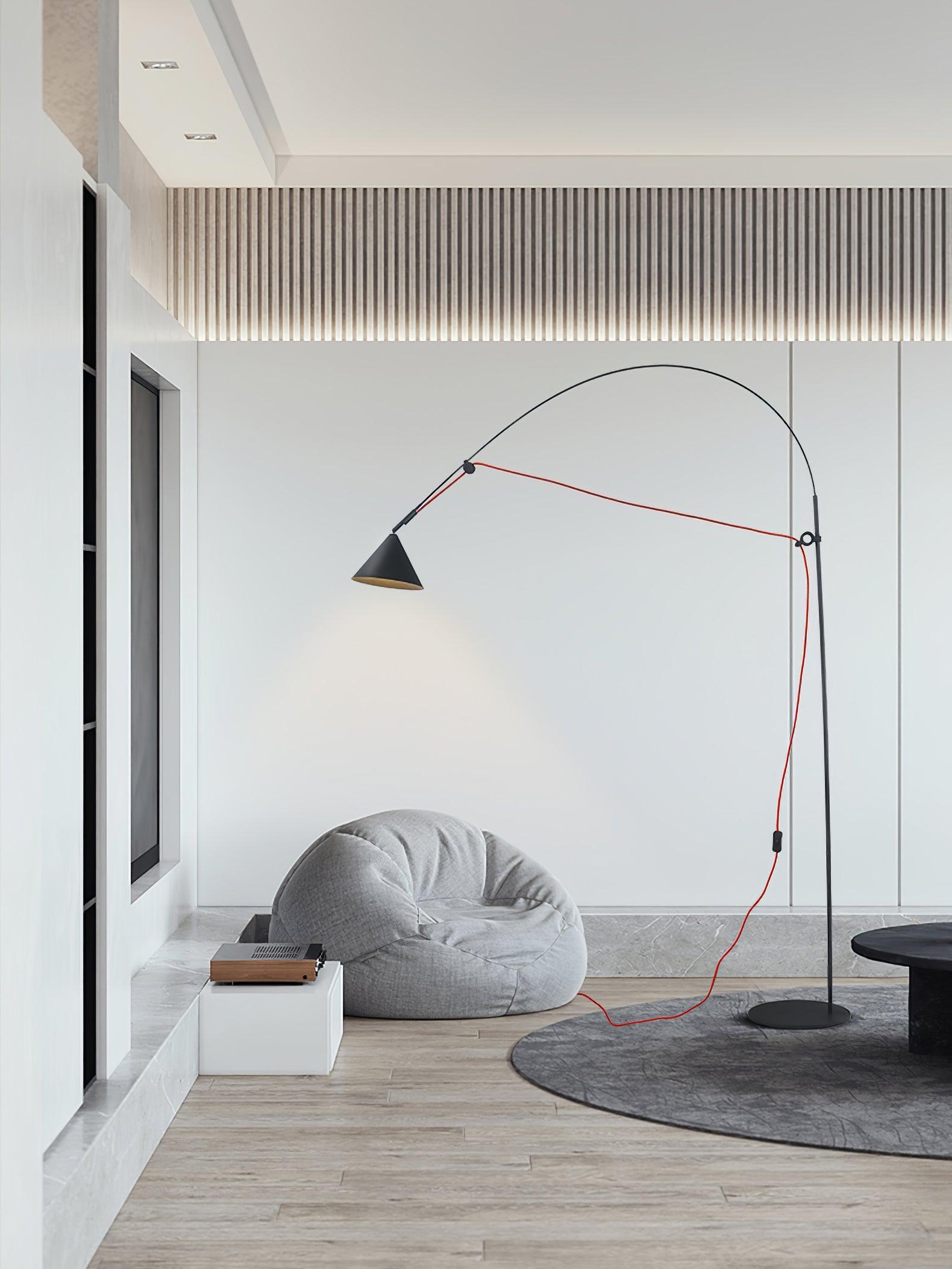 minimalist-flexible-rod-arc-floor-lamp-with-adjustable-cone-shade-and-led-light