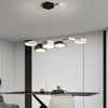 Minimalist Geometric LED Chandelier Dimmable Modern Pendant Light for Dining Area