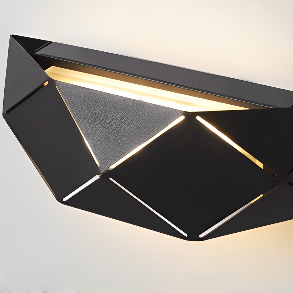 Minimalist Geometric LED Wall Sconce Modern Iron and Acrylic Light Fixture for Living Room