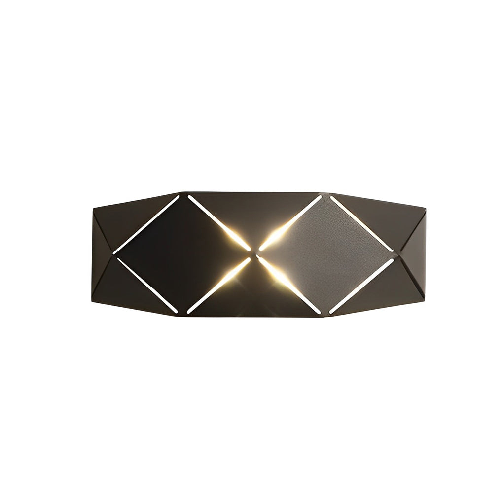 Minimalist Geometric LED Wall Sconce Modern Iron and Acrylic Light Fixture for Living Room