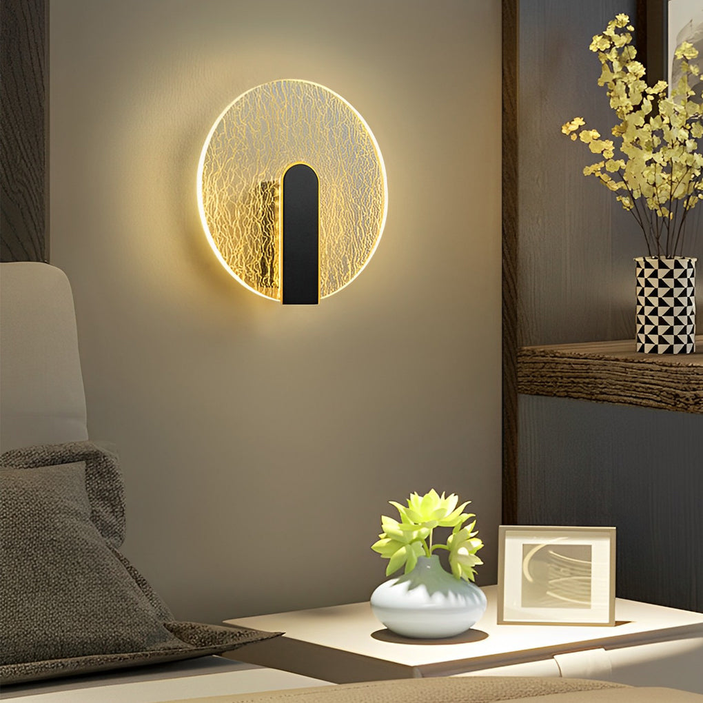 Minimalist Geometric LED Wall Sconce Round Square Acrylic Bedside Lamp for Home Decor