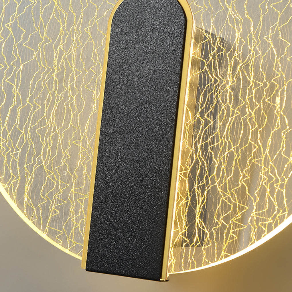 Minimalist Geometric LED Wall Sconce Round Square Acrylic Bedside Lamp for Home Decor