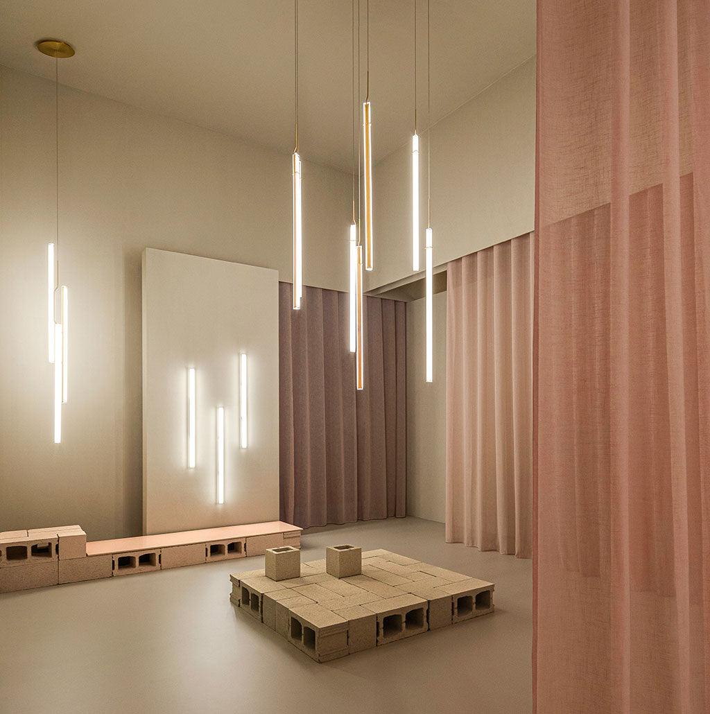 Minimalist Gold Halo Jewel Geometric LED Pendant Light for Modern Interior Spaces