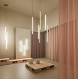 Minimalist Gold Halo Jewel Geometric LED Pendant Light for Modern Interior Spaces