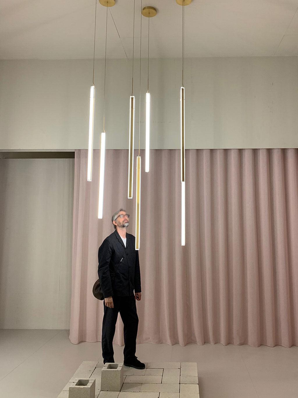 Minimalist Gold Halo Jewel Geometric LED Pendant Light for Modern Interior Spaces