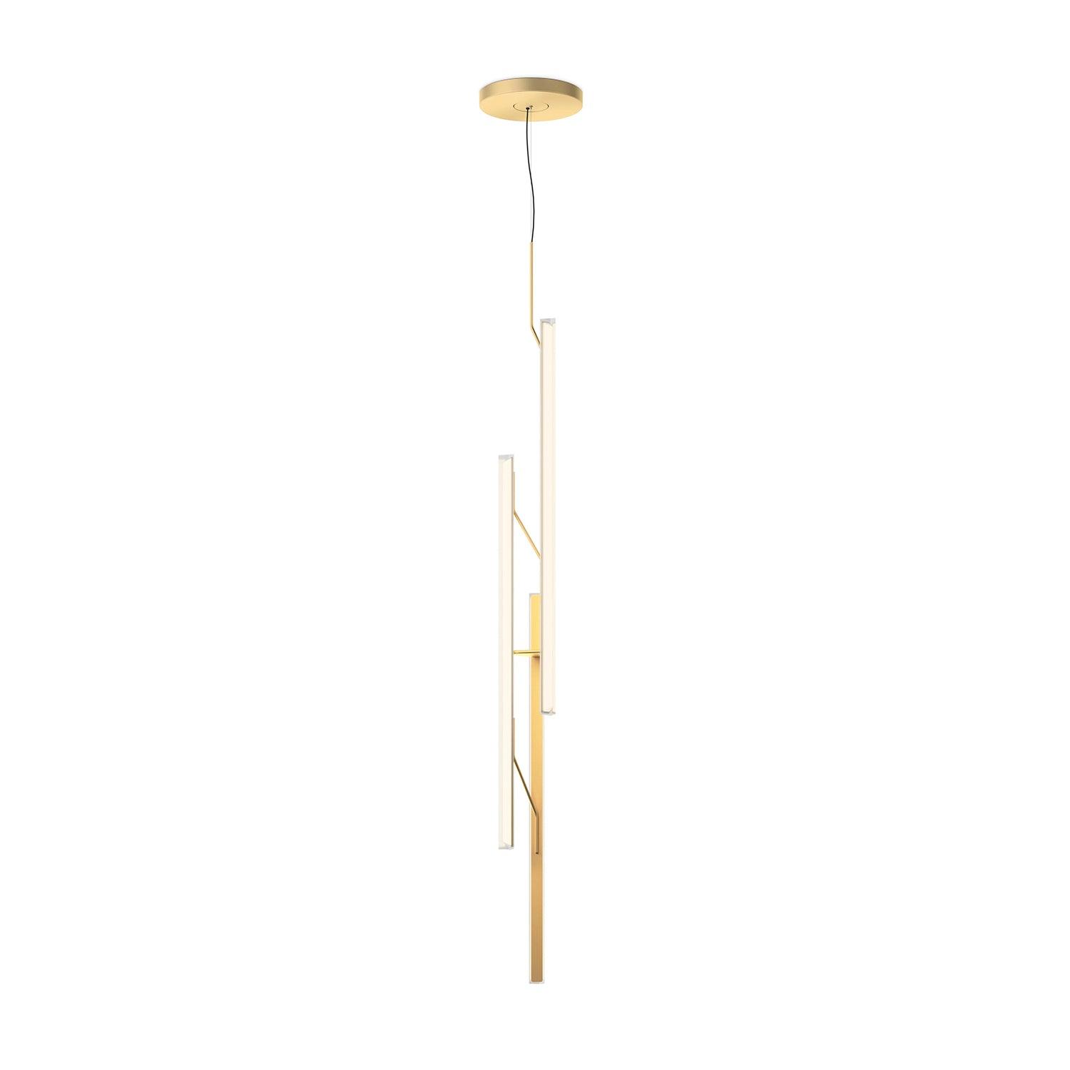 Minimalist Gold Halo Jewel Geometric LED Pendant Light for Modern Interior Spaces