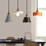 Minimalist Industrial Geometric Resin Pendant Light for Modern Kitchen and Dining Areas