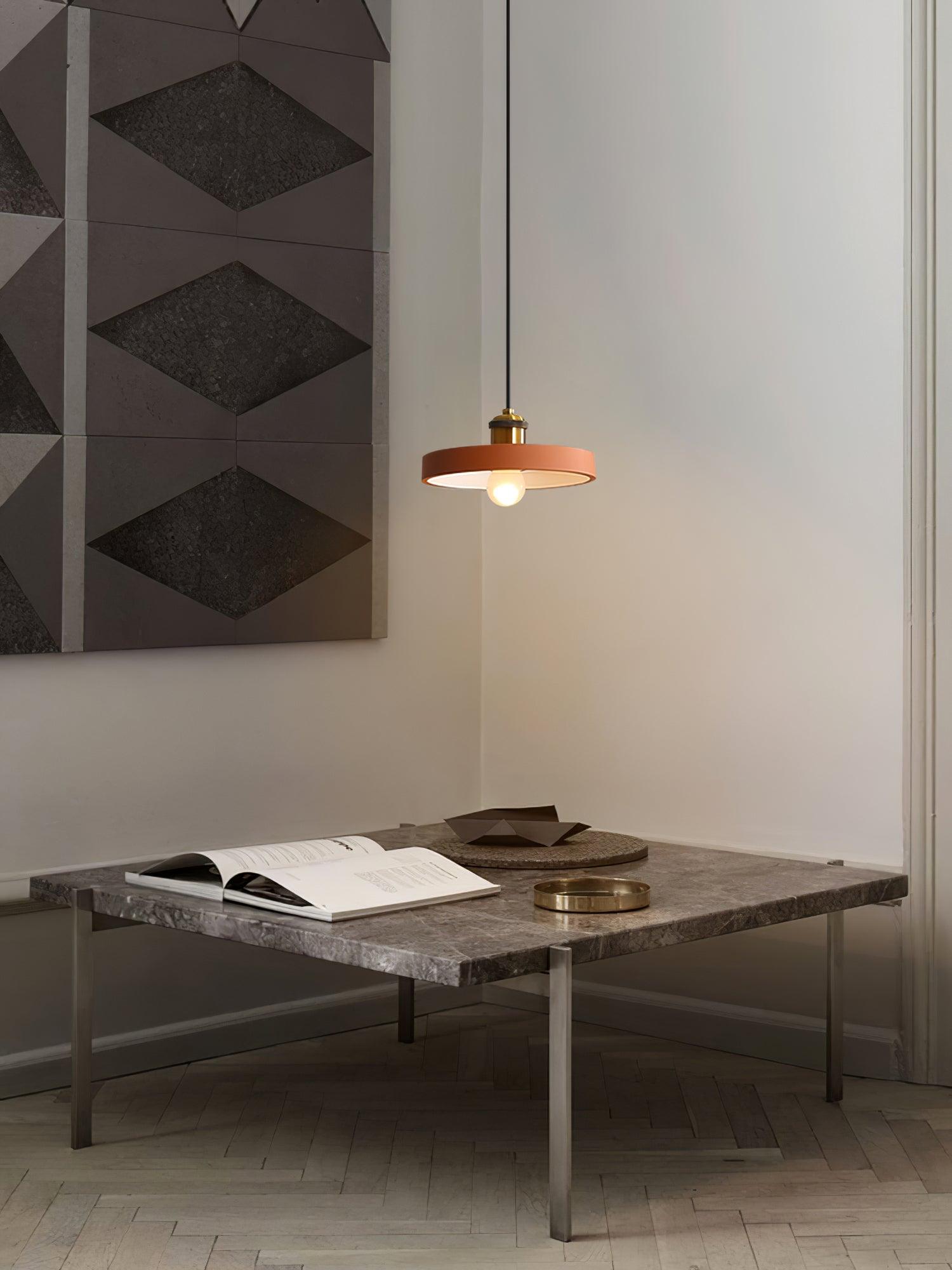 Minimalist Industrial Geometric Resin Pendant Light for Modern Kitchen and Dining Areas