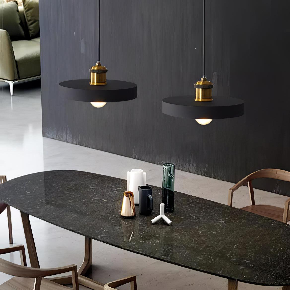 Minimalist Industrial Geometric Resin Pendant Light for Modern Kitchen and Dining Areas