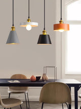 Minimalist Industrial Geometric Resin Pendant Light for Modern Kitchen and Dining Areas