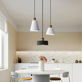 Minimalist Industrial Geometric Resin Pendant Light for Modern Kitchen and Dining Areas