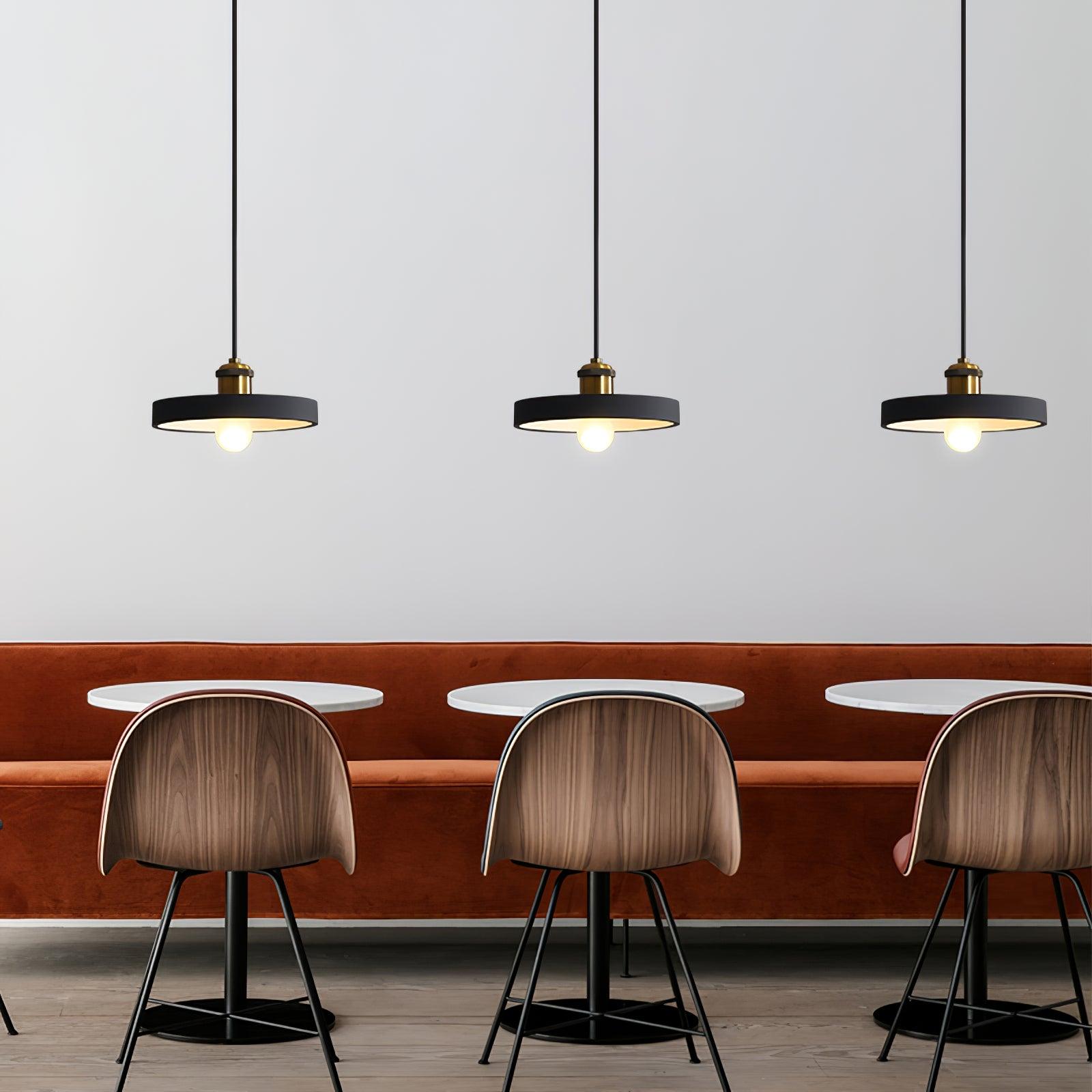 Minimalist Industrial Geometric Resin Pendant Light for Modern Kitchen and Dining Areas