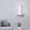 Minimalist L Shaped LED Wall Sconce Modern Black White Light Fixture for Hallway