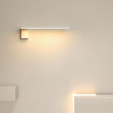 Minimalist L Shaped LED Wall Sconce Modern Black White Light Fixture for Hallway