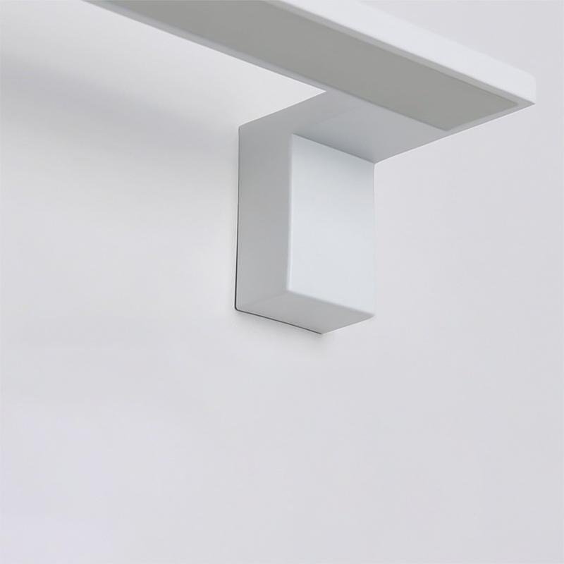 Minimalist L Shaped LED Wall Sconce Modern Black White Light Fixture for Hallway