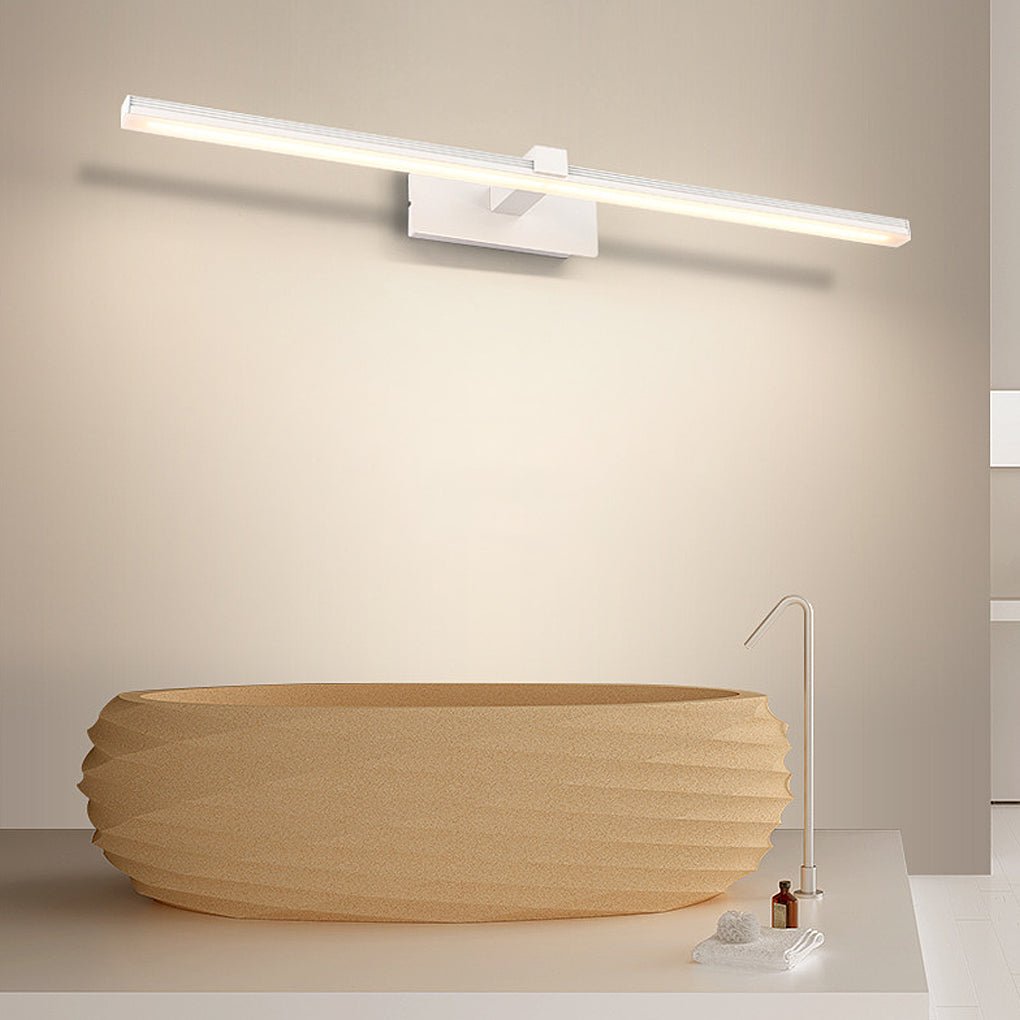 Minimalist LED Linear Bathroom Vanity Light Bar Wall Mounted Mirror Sconce in Multiple Sizes