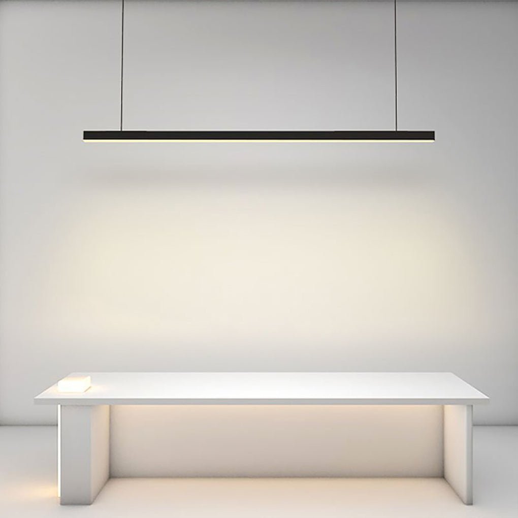 Minimalist LED Linear Chandelier Light for Modern Office and Farmhouse Dining Rooms