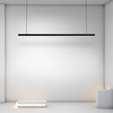 Minimalist LED Linear Chandelier Light for Modern Office and Farmhouse Dining Rooms