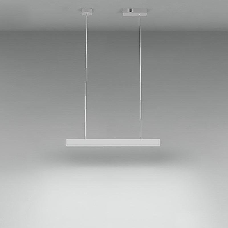 Minimalist LED Linear Chandelier Light for Modern Office and Farmhouse Dining Rooms
