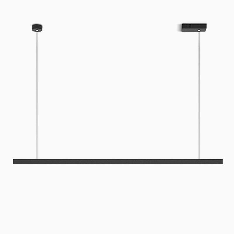 Minimalist LED Linear Chandelier Light for Modern Office and Farmhouse Dining Rooms