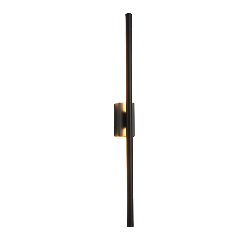 Minimalist LED Metal Strip Wall Sconce Modern Electroplated Indoor Linear Lighting Fixture