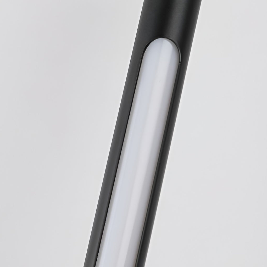 Minimalist LED Metal Strip Wall Sconce Modern Electroplated Indoor Linear Lighting Fixture