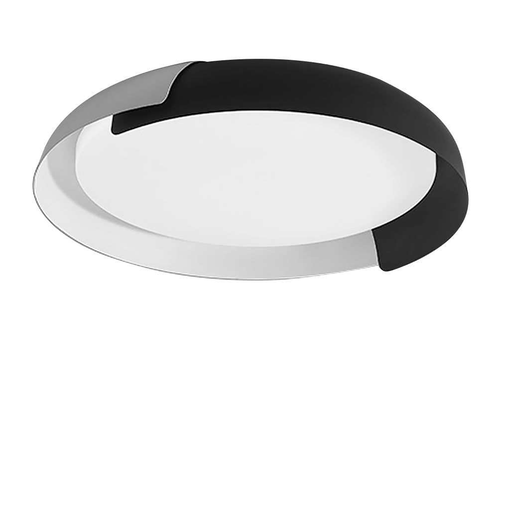 Modern Nordic Round LED Ceiling Light Dimmable Iron Flush Mount Fixture for Bedroom