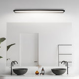 Minimalist Linear LED Bathroom Vanity Light with Adjustable Acrylic Shade and Aluminum Finish