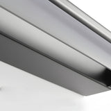 Minimalist Linear LED Bathroom Vanity Light with Adjustable Acrylic Shade and Aluminum Finish