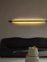 Minimalist Linear Wood LED Sconce Modern Vertical Wall Mounted Light for Hallways and Living Rooms
