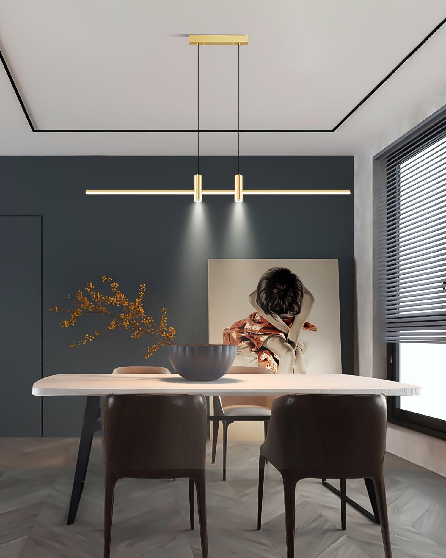 Minimalist Link LED Linear Pendant Light for Modern Dining and Office Spaces