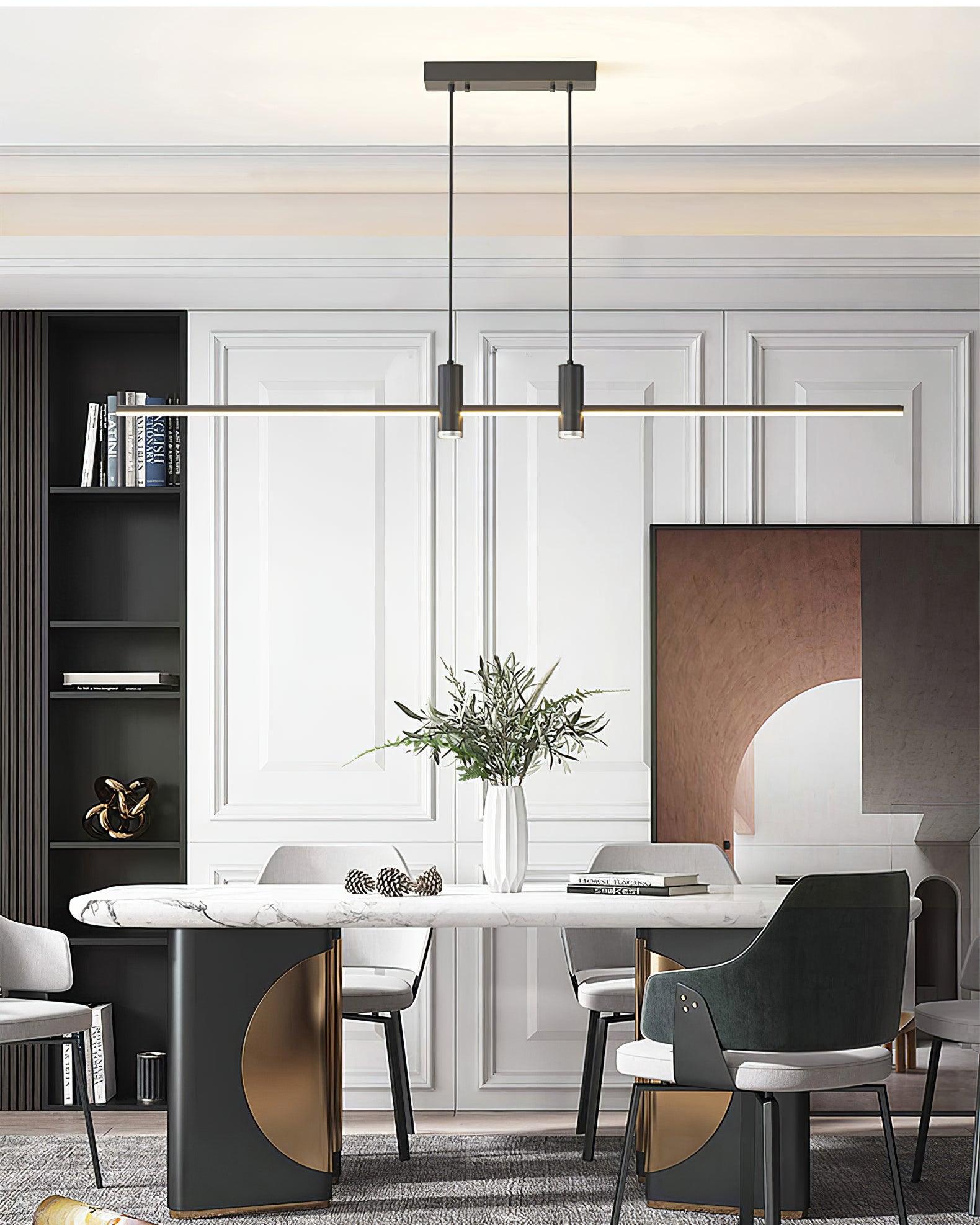 Minimalist Link LED Linear Pendant Light for Modern Dining and Office Spaces