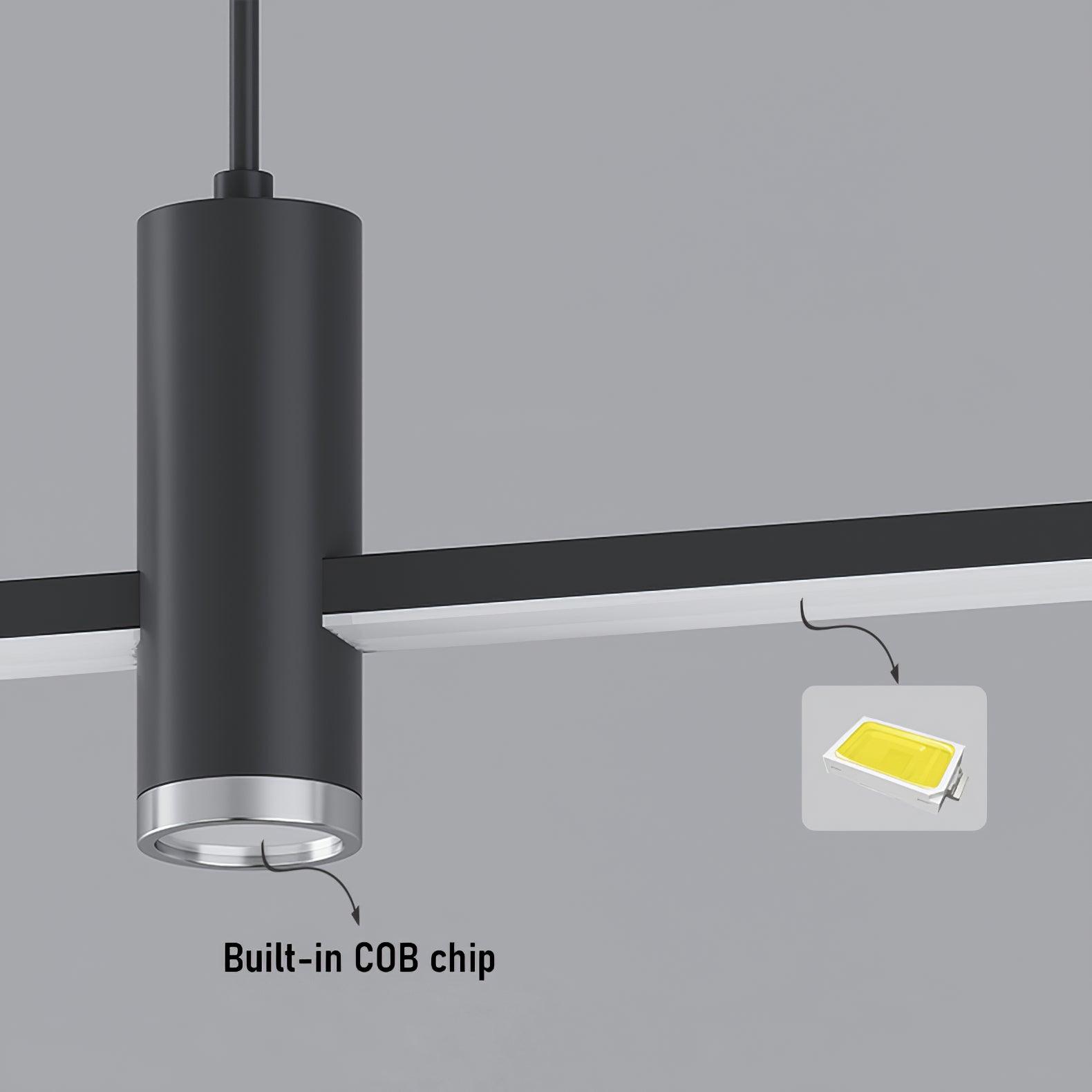 Minimalist Link LED Linear Pendant Light for Modern Dining and Office Spaces