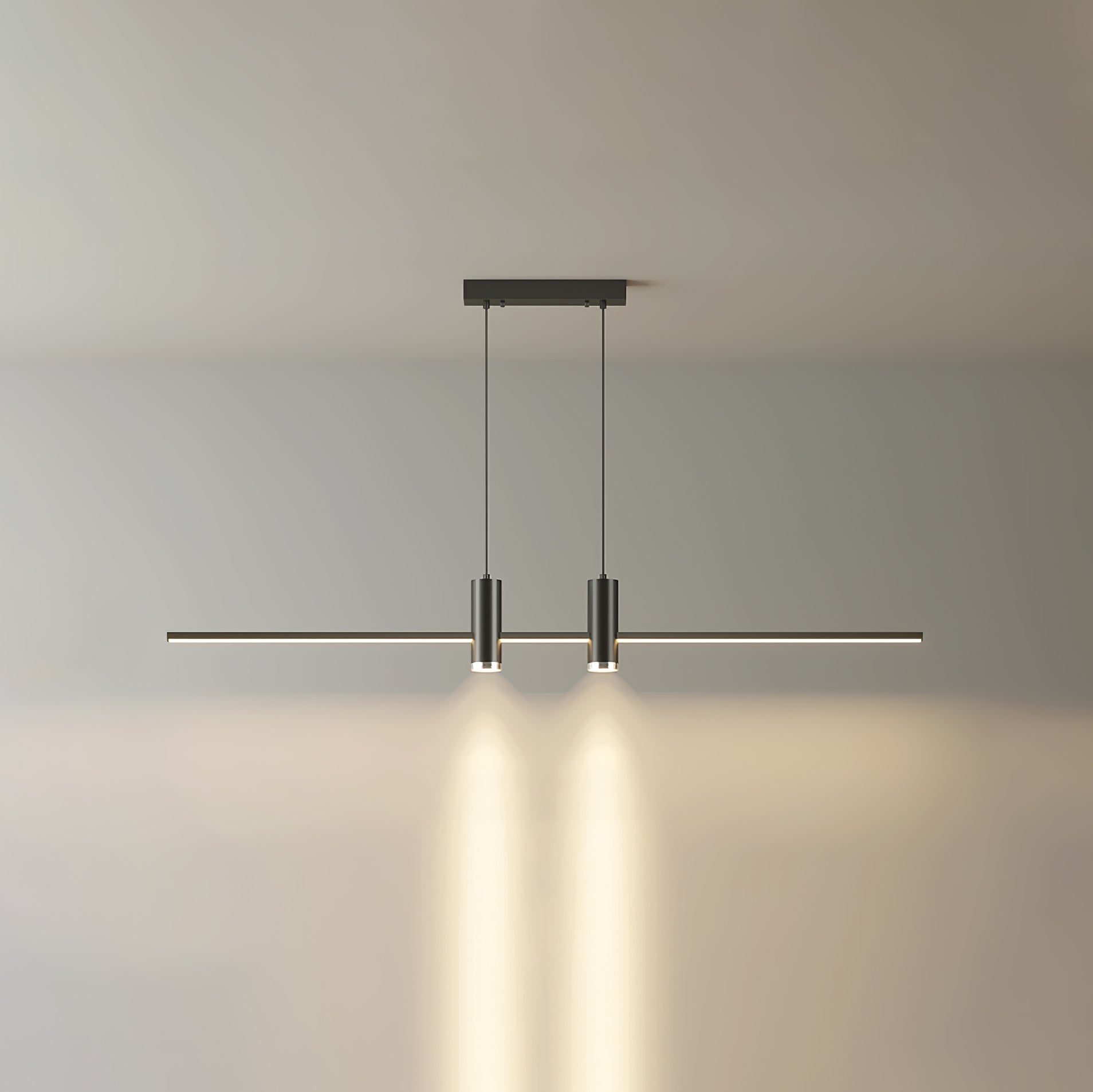 Minimalist Link LED Linear Pendant Light for Modern Dining and Office Spaces